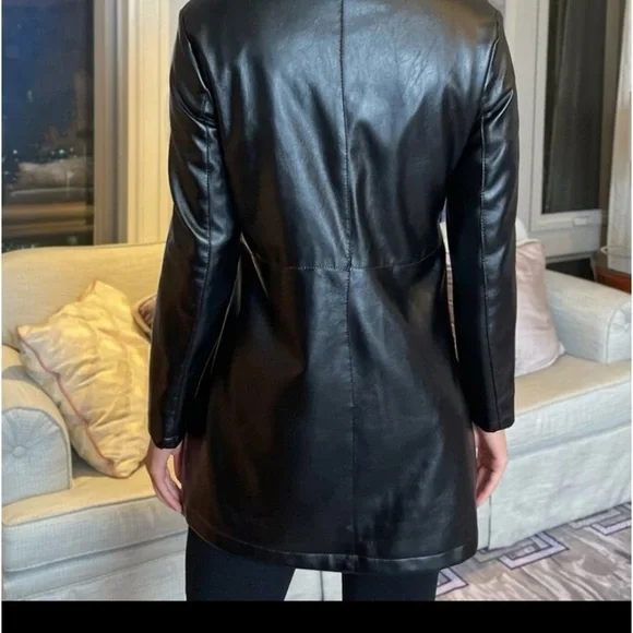 New faux leather button down jacket - Picture 7 of 8